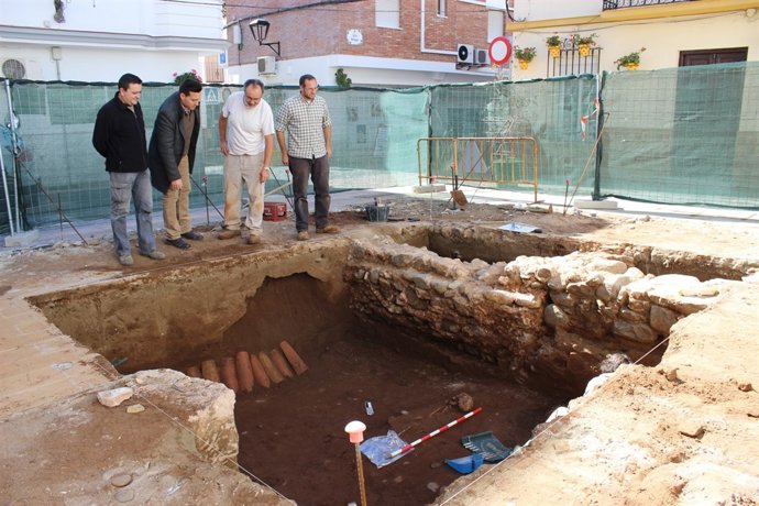 Tumbas de una necrópolis musulmana en Estepona