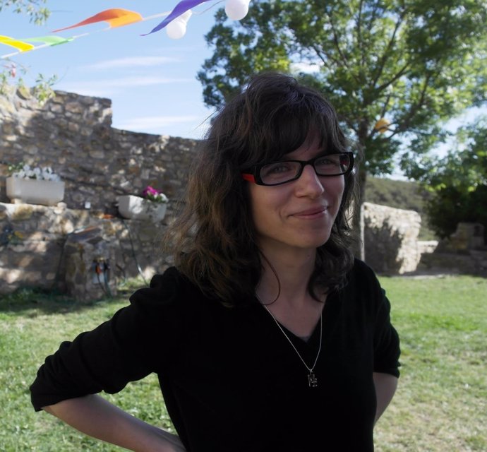 La escritora Izaskun Gracia, autora de 'Crónicas del encierro'