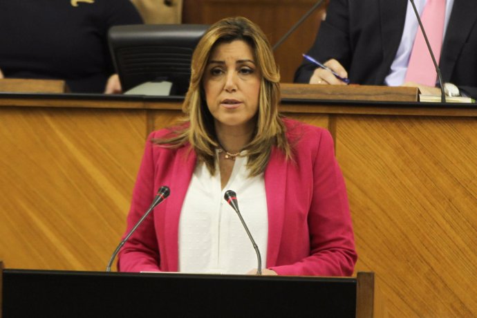 Susana Díaz interviene en el Parlamento de Andalucía