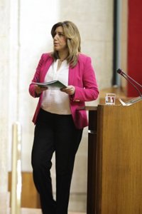 Susana Díaz anuncia un decreto de garantía de tiempos de pago para sectores prioritarios