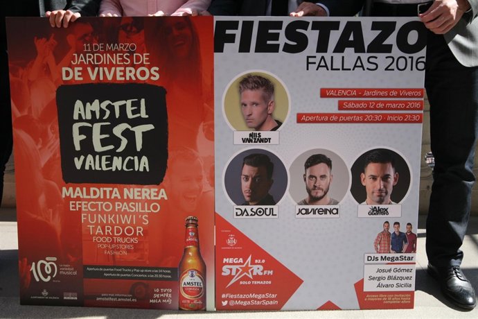 Cartel del concierto de Fallas 2016