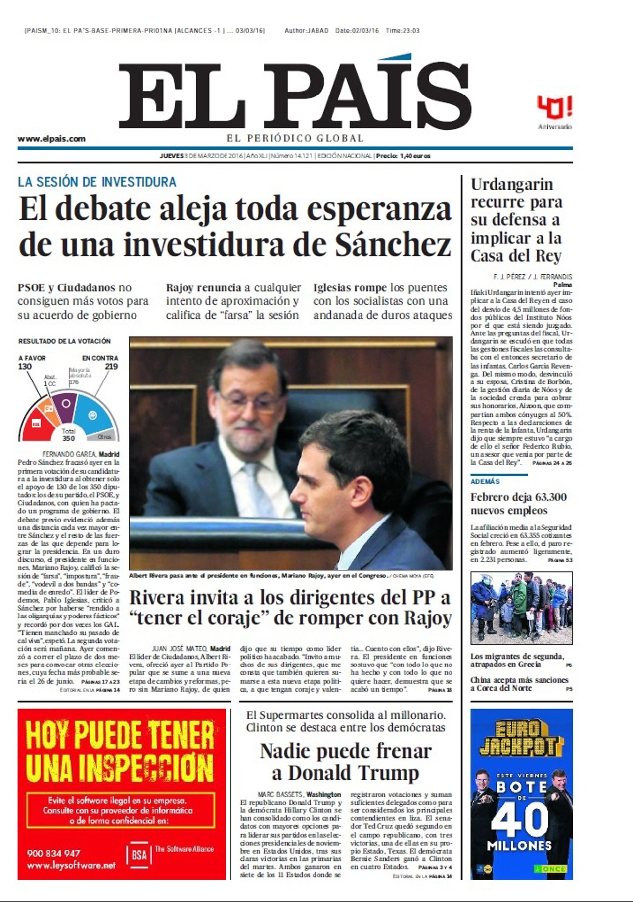 Portada El País