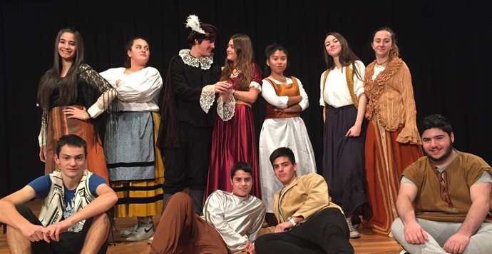 Alumnos en uno de los ensayos