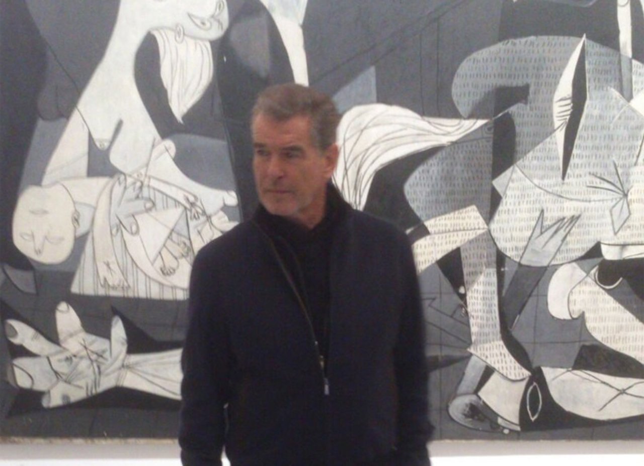 Pierce Brosnan en Reina Sofía