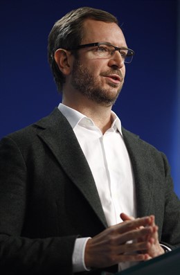 Javier Maroto en la sede del PP