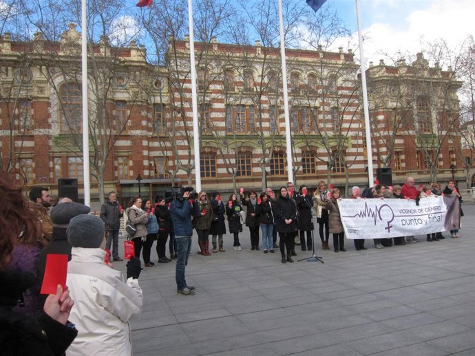 Imagen de la concentración de este jueves