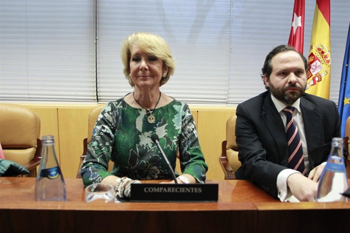 Esperanza Aguirre en la comisión de investigación sobre corrupción