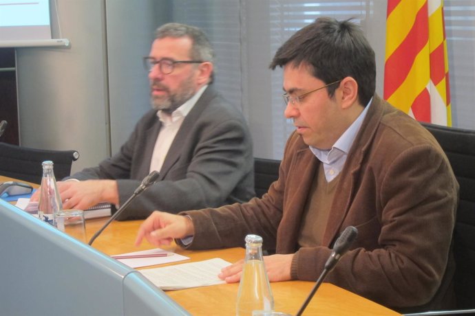  El T.De Alcalde Gerardo Pisarello, Y El Director De Estadística, Marius Boada