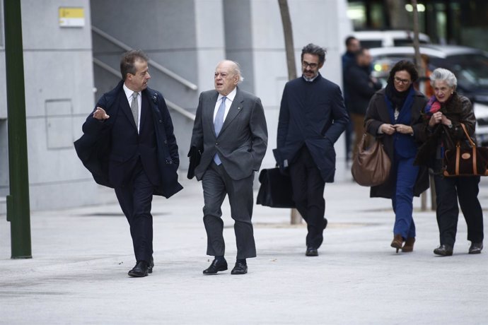 Jordi Pujol y Marta Ferrusola llegan a la Audiencia Nacional