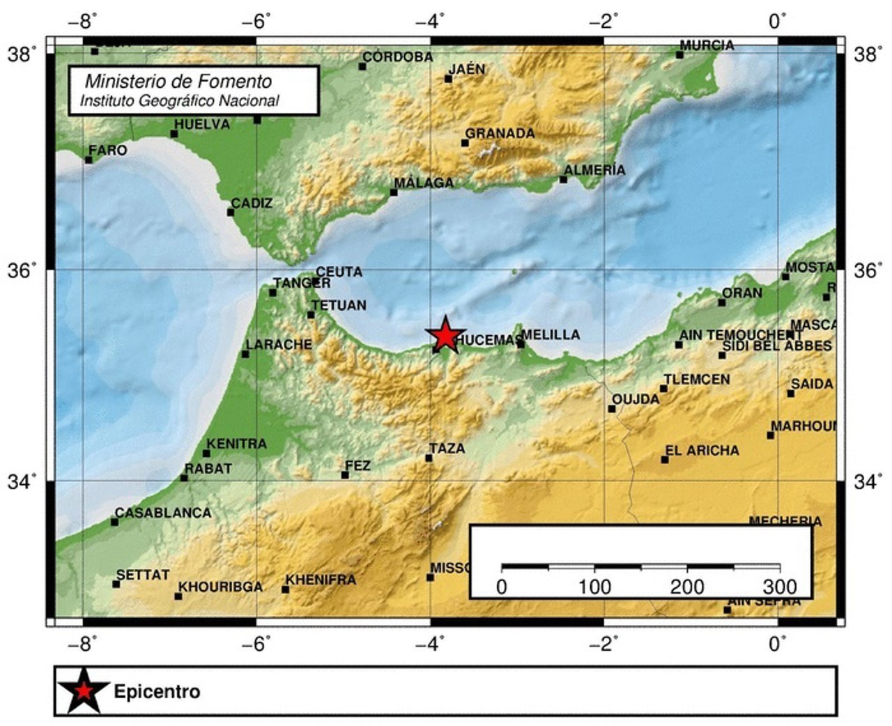 Terremoto que se siente en Melilla