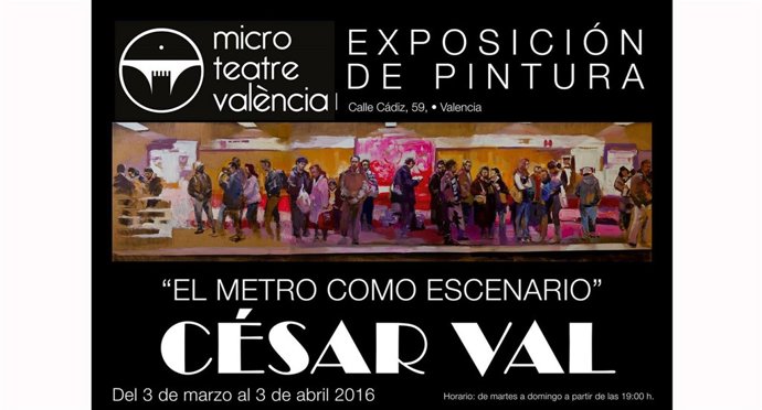 César Val, cartel exposición