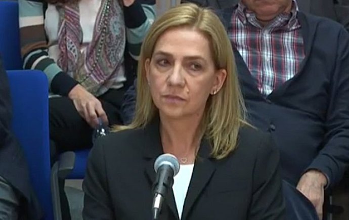 La infanta Cristina declara en el juicio por el caso Nóos