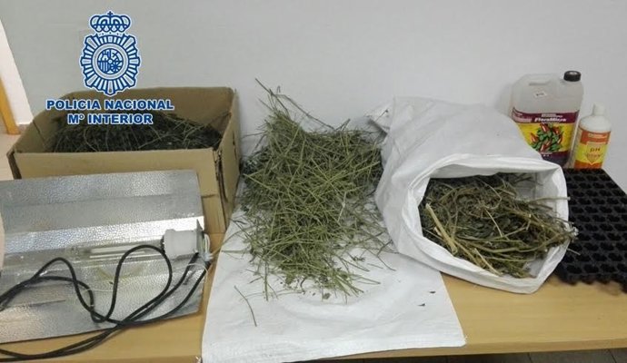 La Policía ha incautado más de ocho kilos de marihuana 