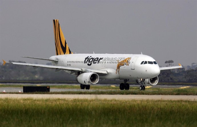 Avión de Tiger Airways