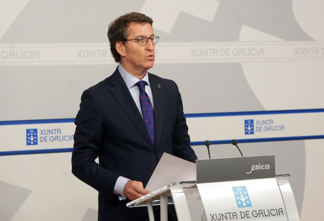 Alberto Núñez Feijóo en rueda de prensa tras el Consello de la Xunta