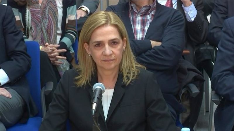 La Infanta Cristina declara por el caso Nóos