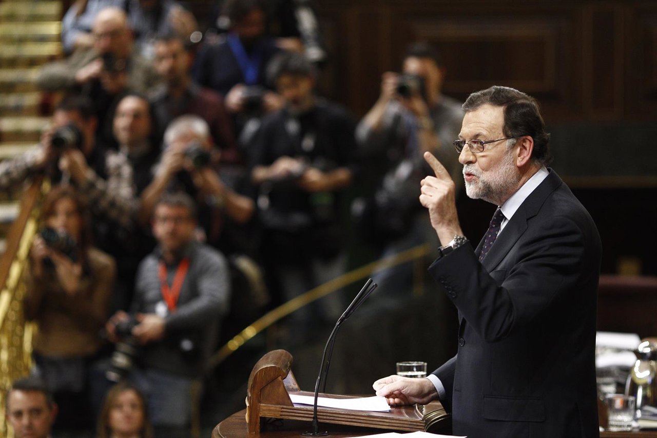 Mariano Rajoy en la segunda sesión de investidura de Sánchez 