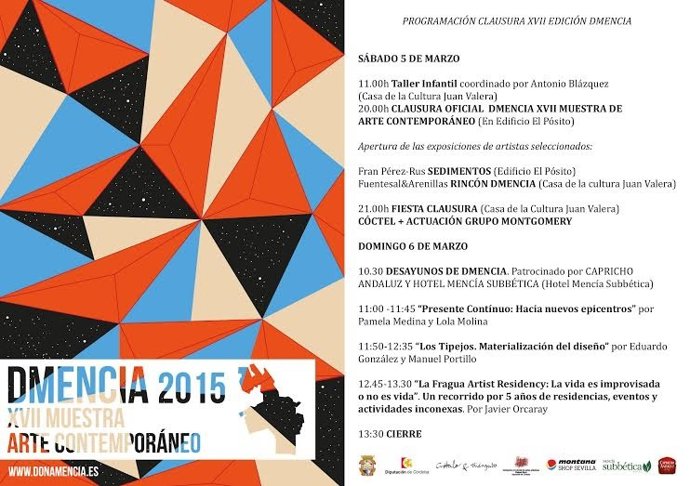 Programación de la clausura