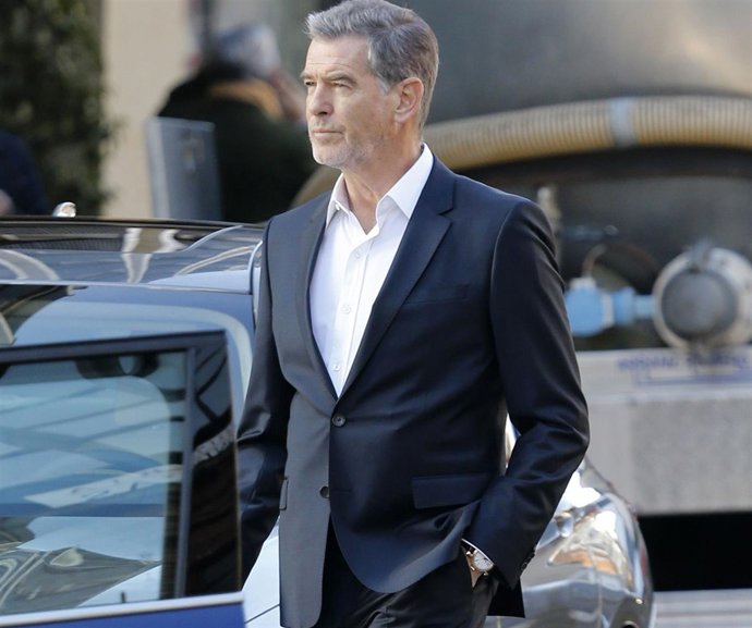 Pierce Brosnan de rodaje en Madrid