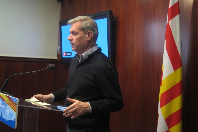 El líder del PP en el Ayuntamiento de Barcelona, Alberto Fernández
