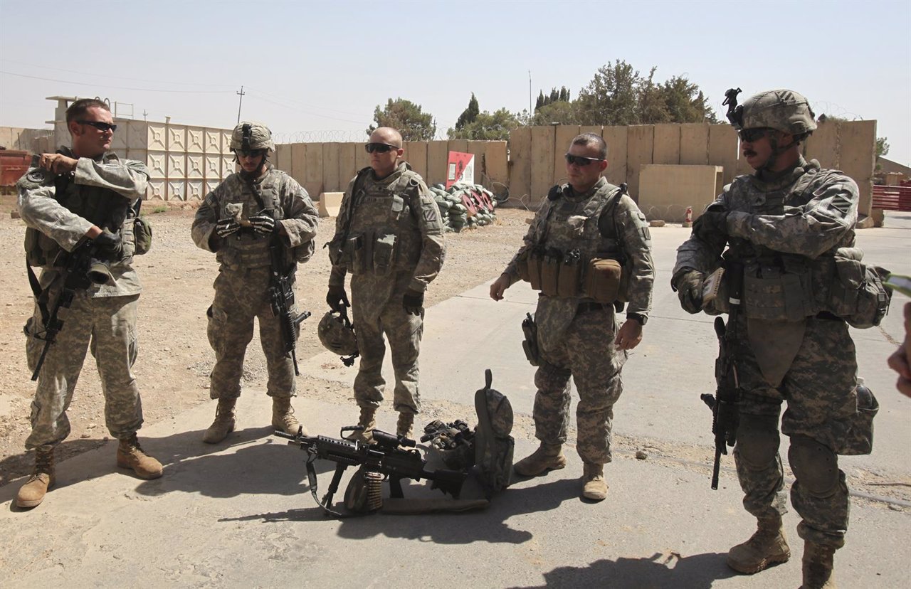 Soldados estadounidenses en Mosul, Irak