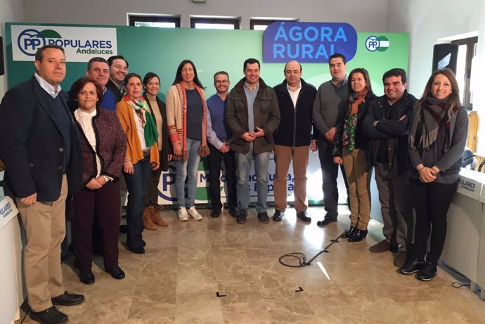 Acto del Ágora Rural del PP-A, con Juanma Moreno, en La Puebla de Don Fadrique