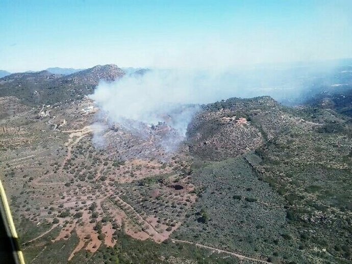 Declarado un incendio en la sierra de la Calderona