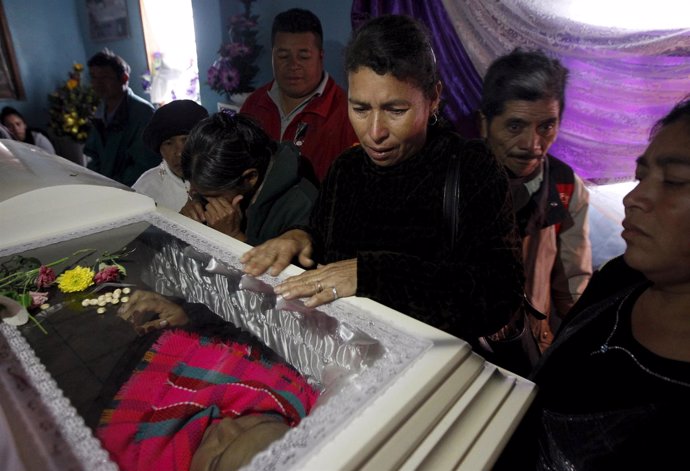 Velatorio de la líder indígena hondureña Berta Cáceres