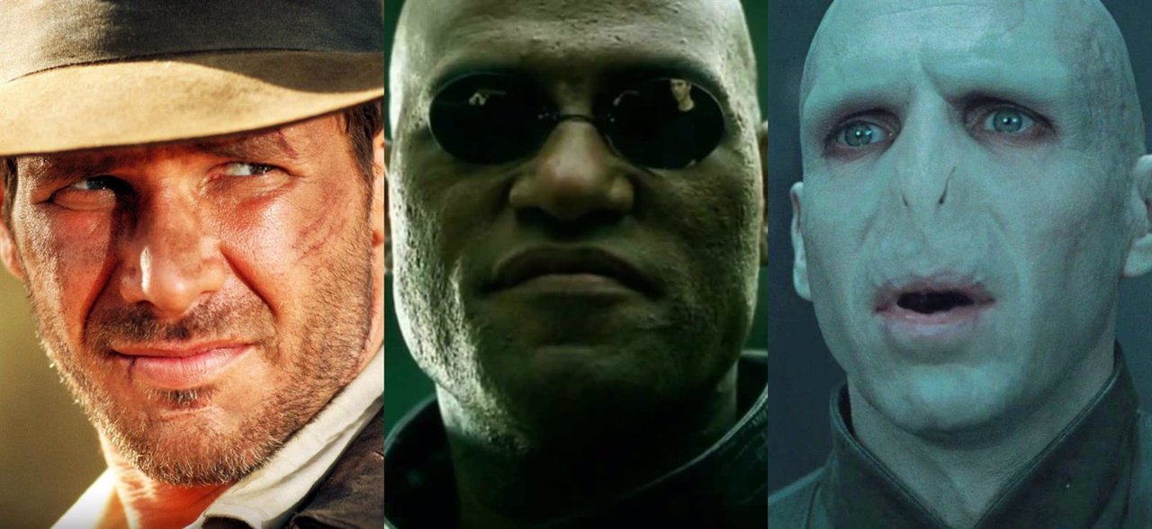 Collage nombres ridículos con Voldemort Indiana Jones y Morfeo