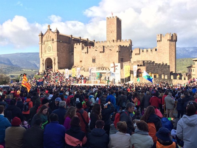 Misa de la segunda Javierada de 2015.