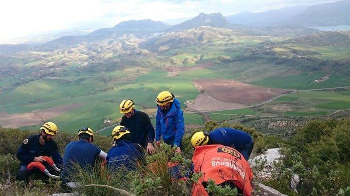 Rescate realizado por Bomberos de Cádiz