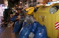 Solo 7 de los 29 equipos de servicios mínimos acaba su tarea en la quinta jornada de la huelga de Limasa