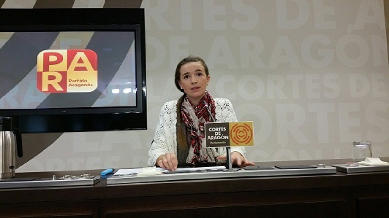 La diputada del PAR, Lucía Guillén