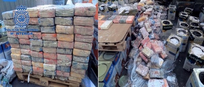 410 Kilos De Cocaína Ocultos En Pollos Congelados Y Latas De Pintura