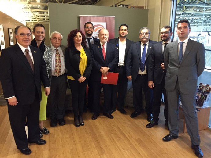 Visita de la delegación canaria