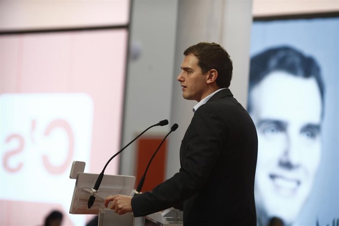 Albert Rivera en rueda de prensa
