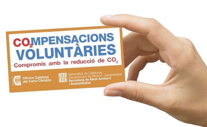 Cartel de la campaña de compensaciones voluntarias de gases invernadero