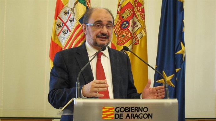 El presidente de Aragón, Javier Lambán