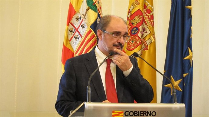 El presidente de Aragón, Javier Lambán