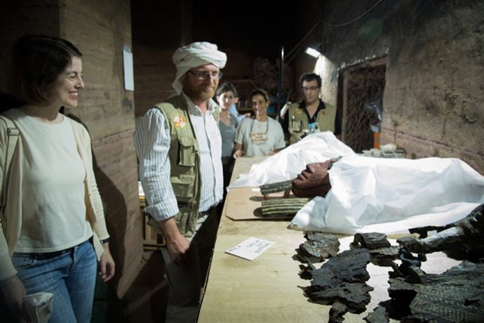 Visita a las excavaciones de la UJA en Asuán