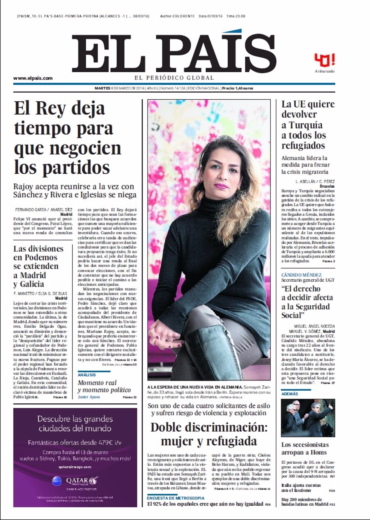 Portada El País