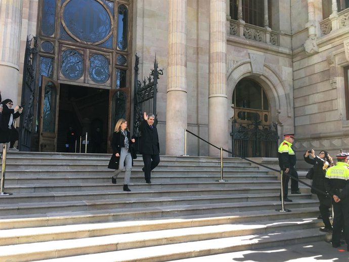 Francesc Homs (DL) tras declarar ante el TSJC por la consulta del 9N