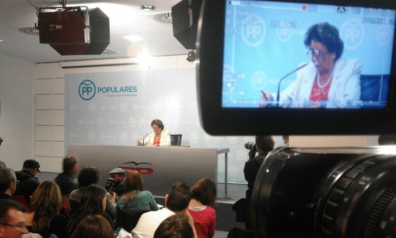 Rueda de prensa de Rita Barberá