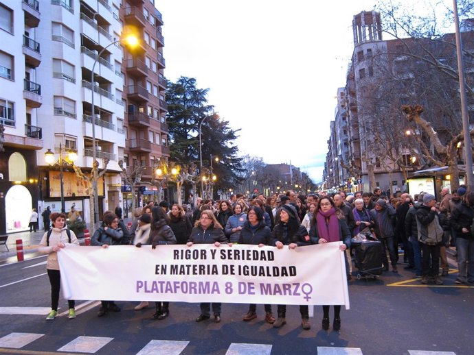 Manifestación 8 de marzo de Logroño