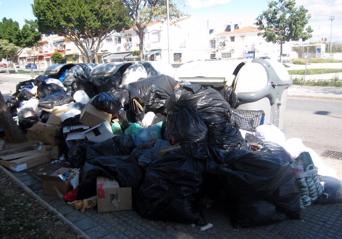 Huelga de limpieza basuras Limasa marzo 2016