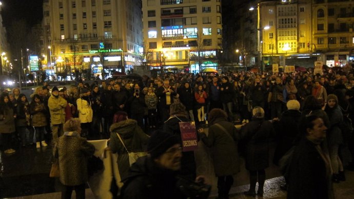 Manifestación por el 8 de marzo en Santander