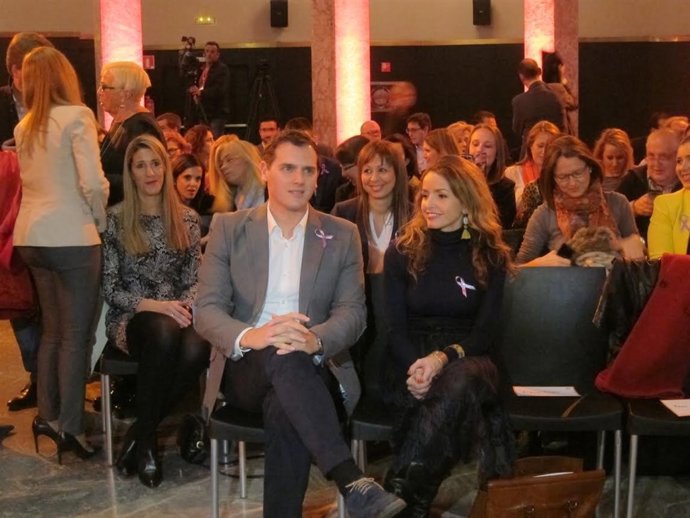 Albert Rivera en un acto de Ciudadanos por el Día de la Mujer