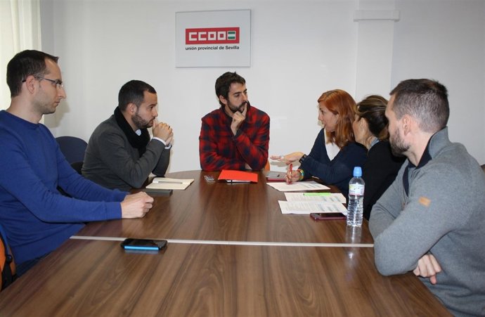 Rojas en el encuentro con trabajadores de Konecta