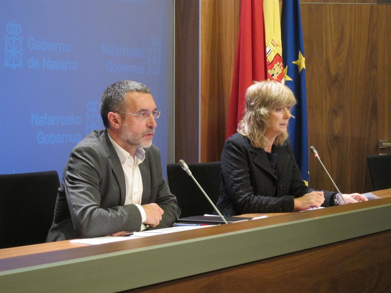 Miguel Laparra y Ana Ollo.