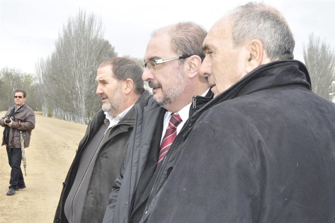 Javier Lambán visita Pradilla (Zaragoza)